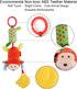 Toys for 0-12 Months - Soft Hanging Crinkle Squeaky Sensory Learning Toy for Infant Newborn Stroller