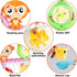 G-WACK Bath Toys for Toddlers Age 1 2 3 Year Old Girl Boy, Preschool New Born Baby Bathtub Water Toys, Durable Interactive Multicolored Infant Toy, Lovely Monkey Caterpillar,Strong Suction Cups Pink