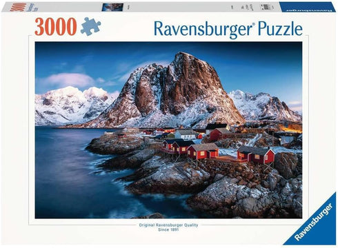 Ravensburger Hamnoy, Lofoten 3000 Piece Jigsaw Puzzle for Adults - Premium Quality, Durable Blueboard