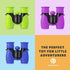 Promora Binoculars for Kids, Set with Magnifying Glass & Compass, Purple, for Ages 3-12