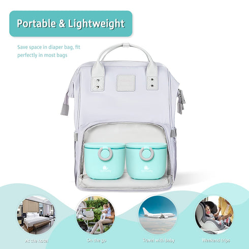 Termichy Baby Formula Dispenser, Portable Milk Powder Dispenser Container with Carry Handle and Scoop for Travel,