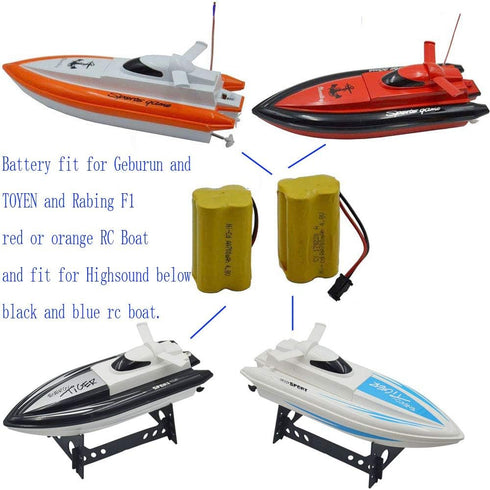 Blomiky 2 Cuboid 4.8V 700mAH AA NiCd Rechargeable Battery - SM-2P Connector for RC Boat and Bus