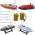 Blomiky 2 Cuboid 4.8V 700mAH AA NiCd Rechargeable Battery - SM-2P Connector for RC Boat and Bus