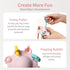 Montessori Toys Pull String Toys for Baby - 100% Food Grade Silicone with Built-in Rattle Function (Pink)
