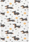 KICPOAY Fitted Crib Sheets Dachshund with Dog Paws Stretchy Portable Playard Sheets for