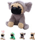 Cute Pug Stuffed Animal Cosplay as Gray Elephant Plush Toy, 12 Inch Soft Pug Dog Toy for Kids