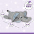 1i4 Group Jumbo Weighted Hugs by Warm Pals – Elephant – 4lbs – Cozy Microwavable Plush Toy