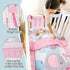 Set 4 Set Elephant Crib Bedding for Girls, Pieces Nursery Including Quilt/Fitted Sheet/Crib Skirt/Diaper Bag