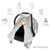 KKLWEGU Corgi Pattern Corgi Pattern Baby Car Seat Canopy Cover, Multi Use Breathable Nursing Breastfeeding Covers