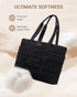 15.6inch LOVEVOOK Diaper Bag Tote, Puffer Baby Diaper Bag Waterproof Travel Diaper Tote with Changing Pad Pacifier Case