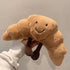 WeightedPlush 9" Croissant Plush, Cute Smile Bread Pillow Stuffed Animals, Funny Soft Food Toy for Kids