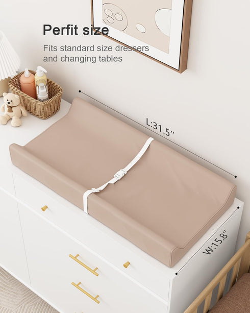 Cozy YACODAVO Wipeable Baby Changing Pad for Dresser and Table, Diaper Changing Pad with Waterproof & Wipe-Clean