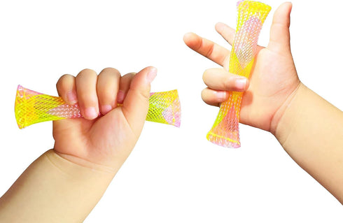 12 Pack Stress Relief Fidget Toys - Marble Mesh in 6 Colors for Anxiety Relief
