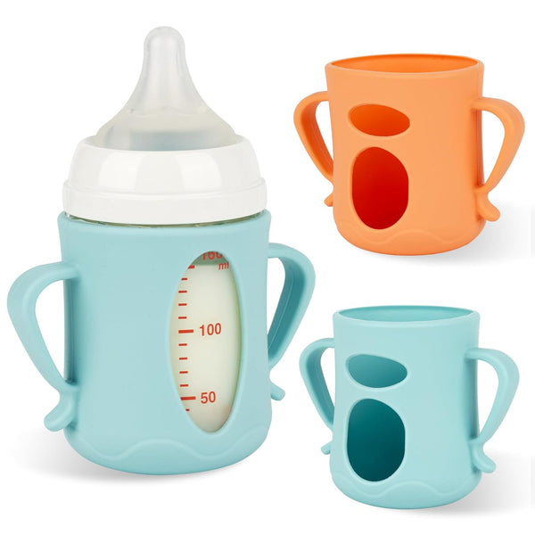 Silicone Sleeves for Pigeon Baby Bottles 5.4oz,Anti Breakage Glass Baby Bottle Holder