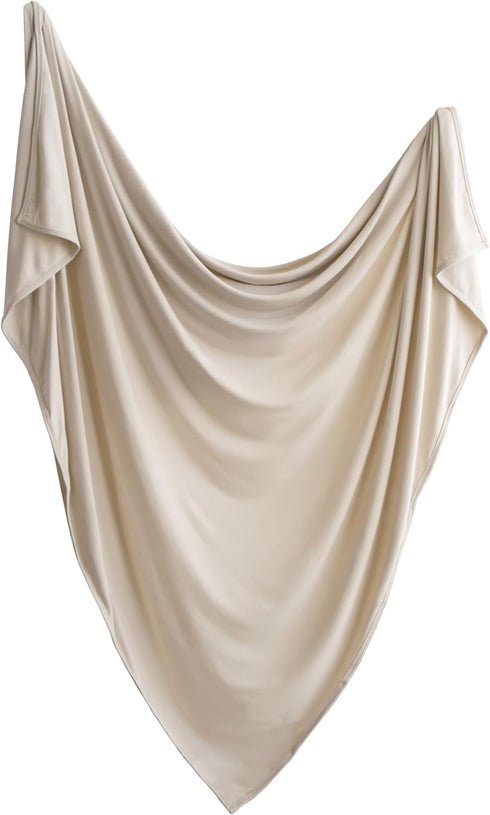 mushie Stretchy Baby Swaddle Blanket | Extra Soft & Snug Fit |