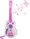 M SANMERSEN Kids Electric Guitar 4 Strings Musical Toy with Flash Light, Educational Gift for Boys Girls Children