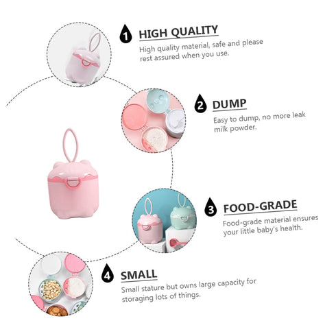 Portable Milk Powder Container - Travel-Friendly Formula Box for Parents