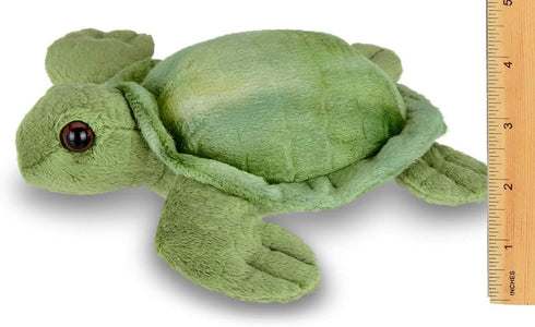 Bearington Collection 7 Inch Lil' Shelton Plush Sea Turtle Stuffed Animal