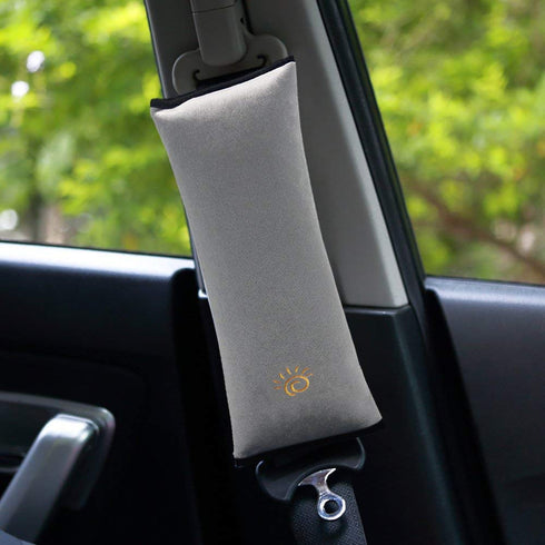 2PC, Gray Seat Belt Pillow for Kids Seatbelt Pillow for Child Travel, Seat Belt Pillow for Toddler Head Protector