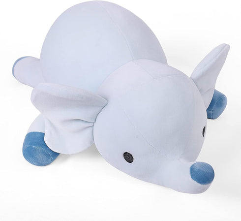 24" Weighted Stuffed Animals - 4.2lb Cute Elephant Plush Toy, Giant Cuddle Plushies Dolls