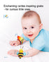 Infinno Baby Wrist Rattle Socks and Foot Finder Set, Perfect Toys for 0-12 Months Newborn Boys and Girls, Garden Bug