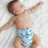1 (7-17lbs) BISENKID Waterproof Cloth Diaper Cover Reusable Swim Diaper - Adjustable Outer Shell Over an Absorbent