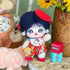 niannyyhouse 20cm Plush Doll Girl, 8" Normal Body Stuffed Body, Wearable Clothing Dress Up Gifts (a-39-without skeleton)