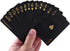 QkonkgnS Diamond Black Waterproof Playing Cards - HD Plastic Deck of Poker Cards, Professional Quality, Elegant Design