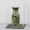 HEMYLU Acrylic Box with Matt Black Base, Simple Self-Assembly Clear Acrylic Display Case,