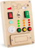 Busy Board Montessori Toys - Light Switch Preschool Learning Toys for 1 Year Old, Vehicle Theme