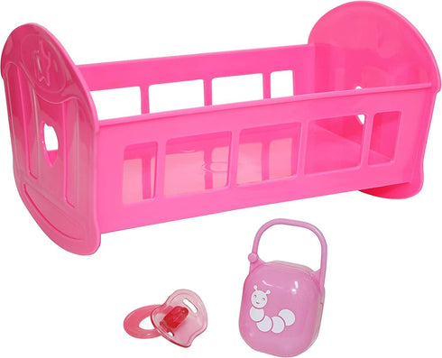 11" 11" (81453) JC Toys Deluxe Doll Accessory Bundle | High Chair, Crib, Bath and Extra Accessories for Dolls up to |