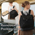Backpack 14 Backpack MOMINSIDE Diaper Bag - Large Baby Diaper Bag with Pocket, Leather & Nylon Travel Diaper for Mom