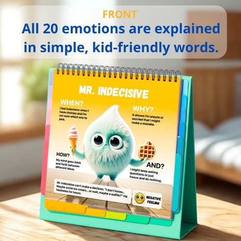 Emotion Flipbook for Kids: Manage Your Feelings Better with Feelings Builder - Great for Home, School & Therapy