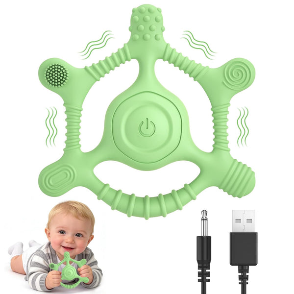 Mukoiber Vibrating Teether for Baby | Sensory Toys for Kids with Autism |