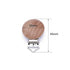 10Pcs 30mm (1.18") Natural Wood Pacifier Holder Round Beech Metal Teether Wooden Beads Suspender Clips DIY Accessories