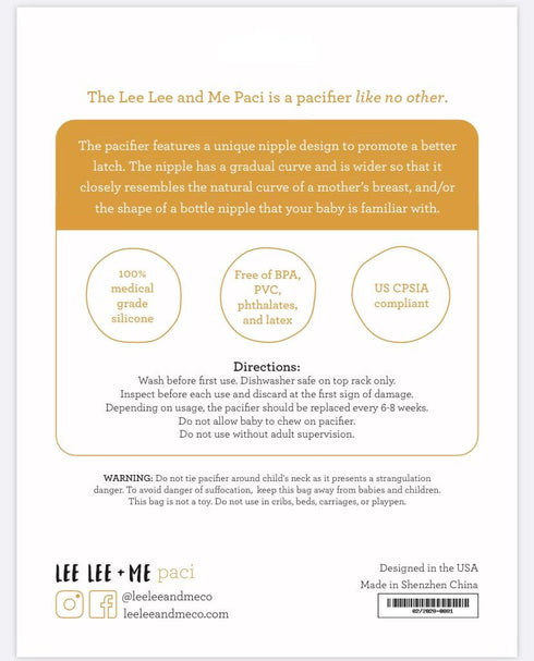 Lee Lee + Me 100% 0-18 Lee Lee and Me Newborn Pacifier - Sage - Medical Grade Silicone Paci - Breast-Like Nipple