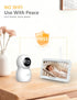 Baby Ganibs 6'' 30H 1000ft, Baby Monitor with Camera and Audio - Touch Screen with Photo & Video Recording, Night