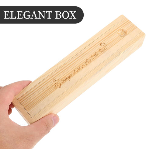 Wooden Pregnancy Announcement Keepsake Box for Moms