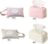 REDYY Stylish White Tissue Box Organizer for Strollers - Modern Design