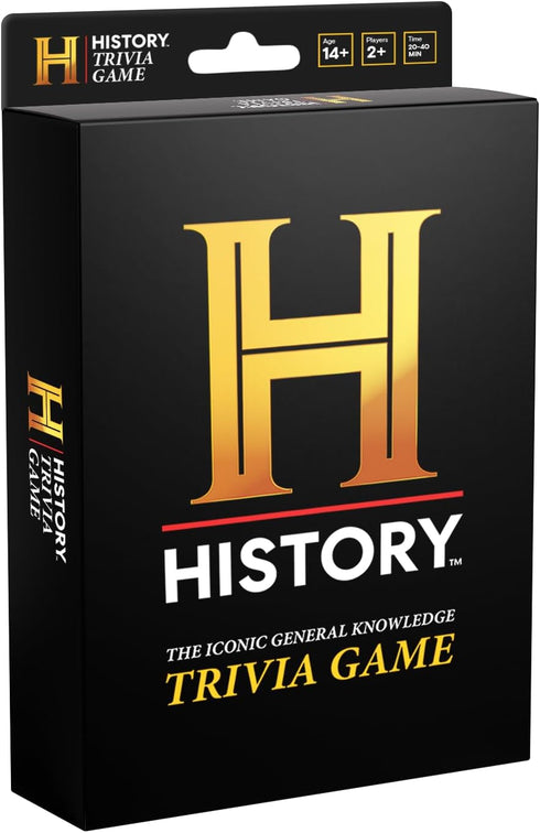 HISTORY Trivia Game Travel Edition - Fun General Knowledge Questions for Adults, Family and Teens, Perfect Party Game