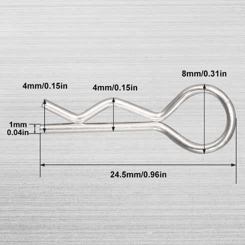 GLOBACT 100Pcs Universal RC Body Clips Pins for 1/8 1/10 1/12 Scale Redcat HPI Himoto HSP Exceed RC Cars