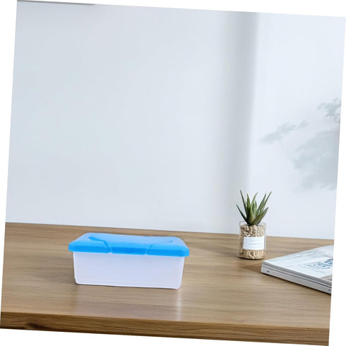 SHOWERORO Compact Wipes Container with Lid Lightweight and Refillable Wipes Holder for Home Office