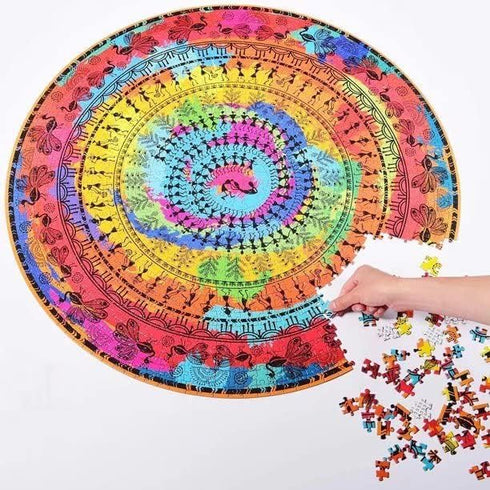 Bible Verses Christian Gifts Round Wooden Puzzles, 150 Pieces Jigsaw Educational Toys for Home Decor