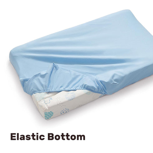 Pack of 2 Changing Pad Covers, 100% Cotton Breathable, Ultra Soft Sheets for Newborns (Blue and Planets)