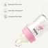 0+ 5oz (Pack 4)) YOHKOH Glass Baby Bottles with Slow Flow Nipple, Newborn Anti-Colic Baby Bottles for Months, Wide Neck
