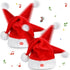 Janmercy 2 Pcs Singing and Dancing Christmas Hat Electric Swing Moving Santa