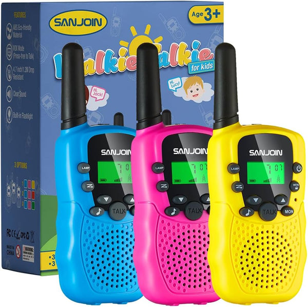 SANJOIN Walkie Talkies for Kids Games Outdoor Toys for 3-12 Year Old Boys