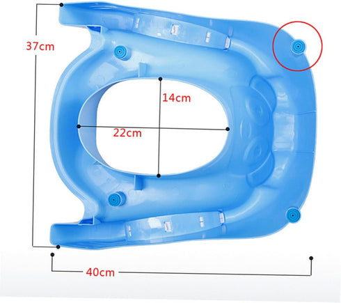 Toddler Potty Training Step Ladder - Easy Clean Toilet Seat for Kids