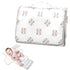 CHUROUSY White Baseball Portable Diaper Changing Pad with Wipes Holder, Vintage Sport Foldable Baby Diaper Changer