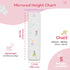 MYRO - Mirrored Height Chart for Children Shatterproof Acrylic Growth Chart for Nursery, Bedroom, School Locker